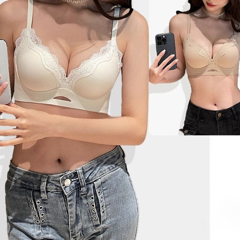 บราเล็ตต์ลูกไม้เนื้อแมทท์สุดหร - T Shirt Bra Seamless บทวิจารณ์และราคา