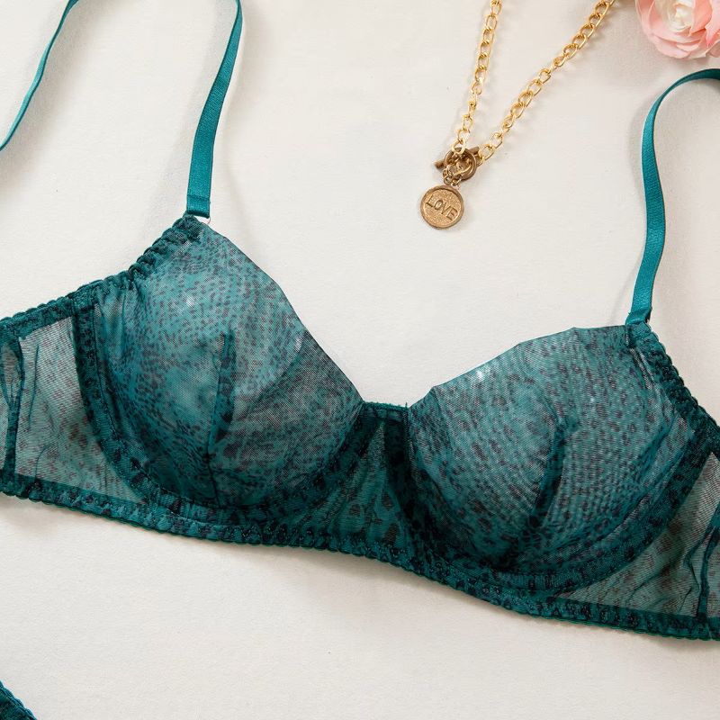 ชุดชั้นในผู้หญิงแบบ 2 ชิ้น/ชุด - Sheer Mesh Bra บทวิจารณ์และราคา
